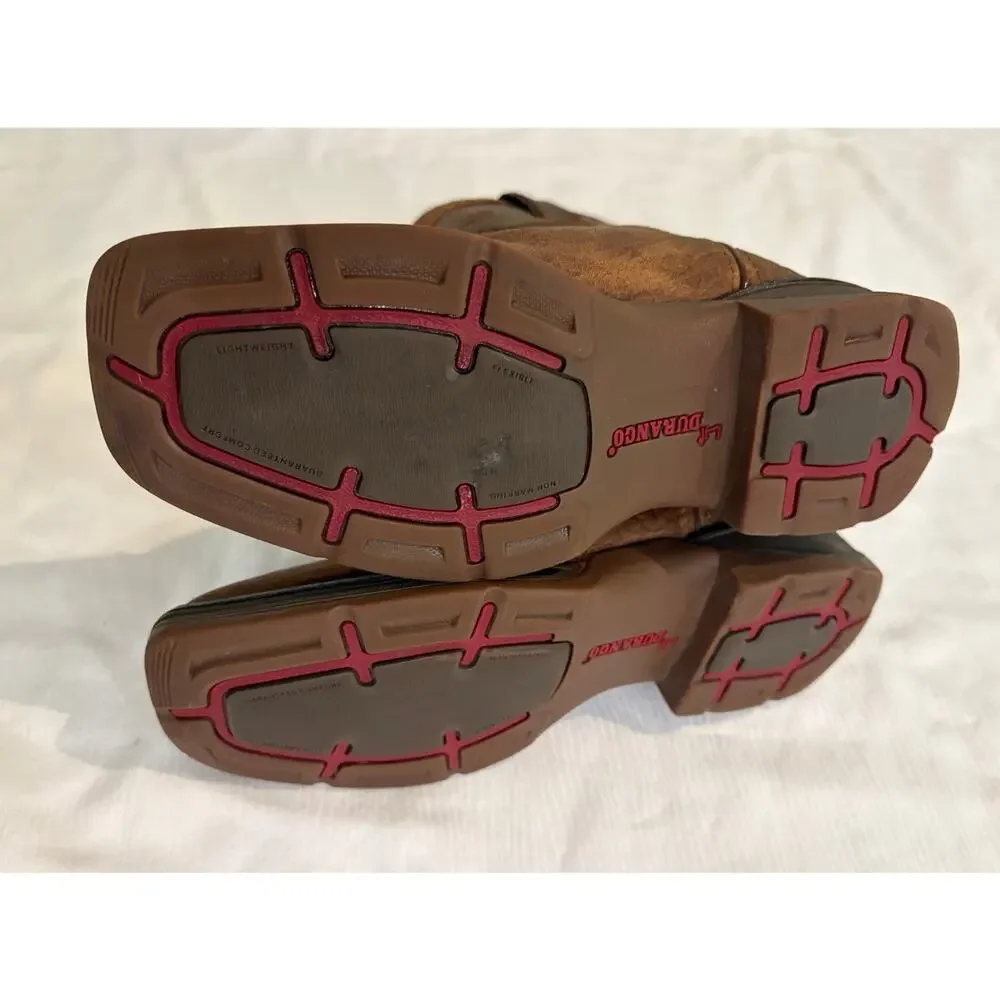 Durango Distressed Flag Western Boot Acorn Kids Size 3 Boys 8